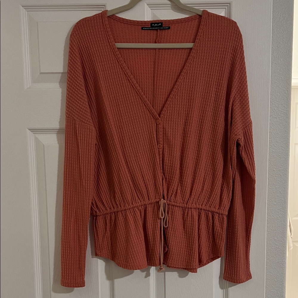 Urban Outfitters Rust Button-Down Shirt